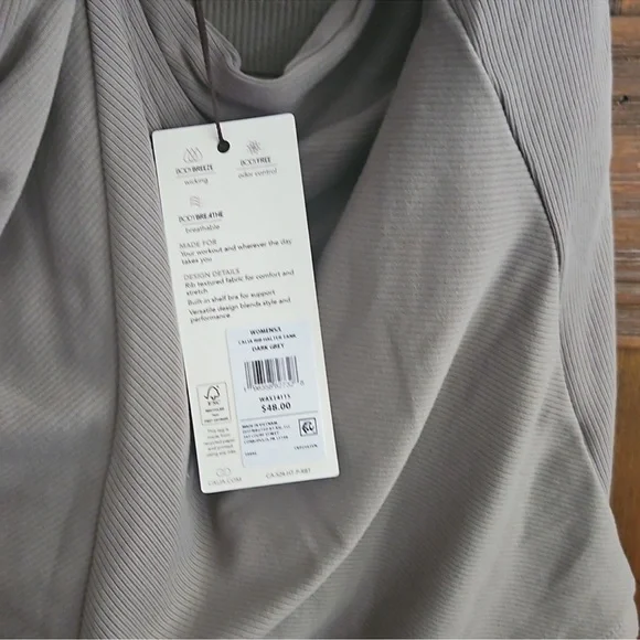 NWT CALIA Rib Halter Tank - Dark Grey - Picture 6 of 6